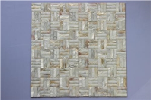 Field 3d Shape Color Fresh Water Shell Mosaic Tile