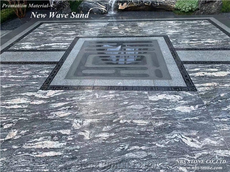 New Wave Sand Granite Wall Floor Covering Project