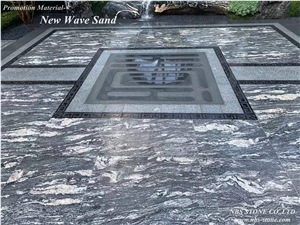 New Wave Sand Granite Wall Floor Covering Project