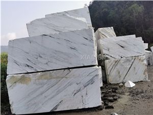 Clivia Green Veins White Marble Slab Bookmatch