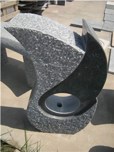 Small Fountain Stone in Grey Granite G654 Outdoor