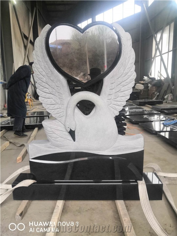 Granite Figured Swan Monument Factory Sell
