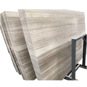 China Honed Wooden White Marble for Interior Decor