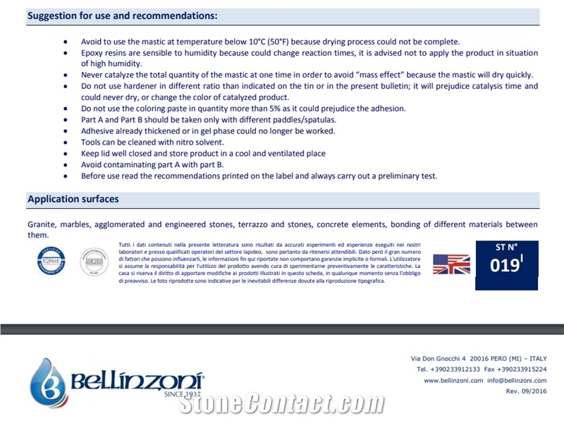Bellinzoni Imprepox Premium Epoxy Impregnator-Premium Line