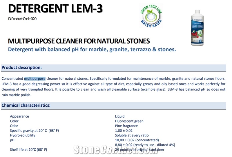 Lem-3 Detergent Neutral Multipurpose Cleaner