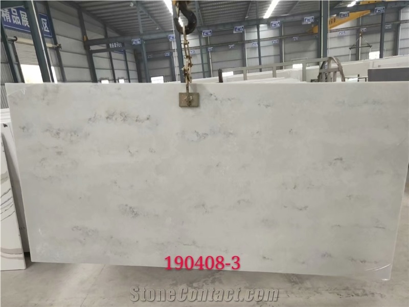Carrara White Engineered Quartz Slabs 