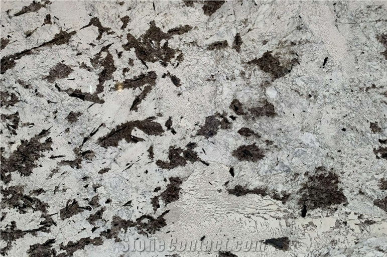 Brazil Snow Mountain Silver Fox Granite Slabs