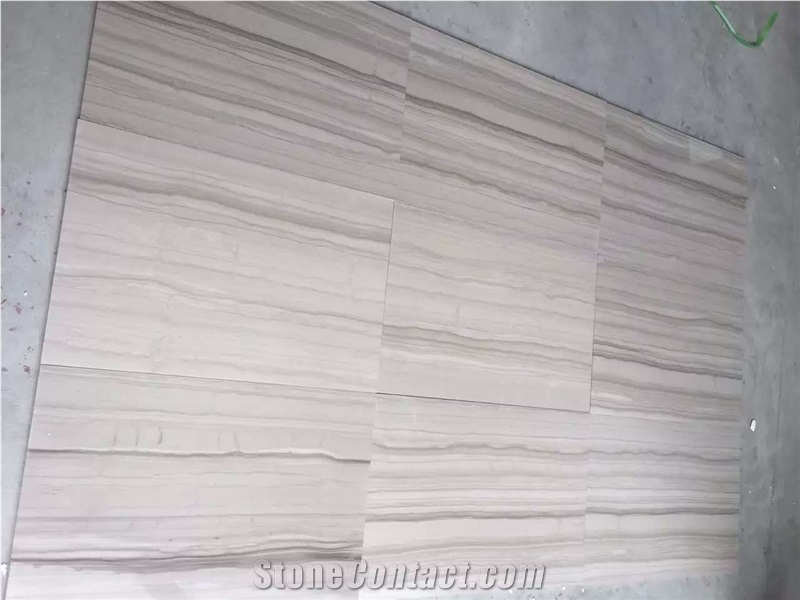 China Athens Grey Wood Marble Polished Hotel Interior Tiles