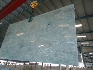 China Teal Green Granite Slab for Floor Covering