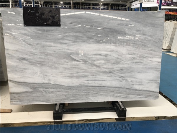 China White Kyknos Marble Slab for Table Top