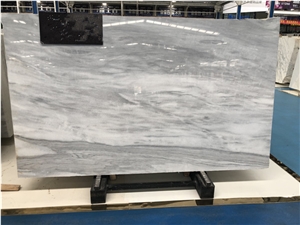 China White Kyknos Marble Slab for Table Top