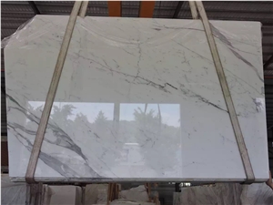 Italy Statuario White Marble Slabs Floor Covering
