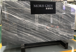 Moris Grey Marble Polished Slabs for Home Decor