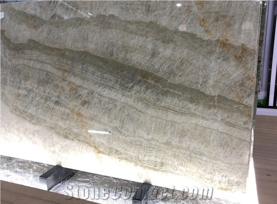 Polished Victoria Falls Marble Slab for Home Decor