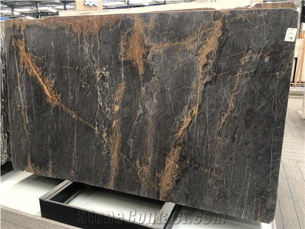 Special Exotic Gold Marble Slab for Table Top