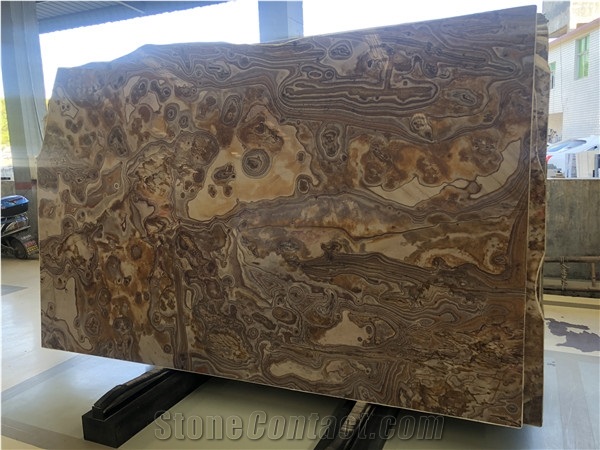 Special Tobacco Brown Marble for Table Top