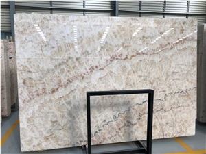 Chinese White Rainbow Marble Onyx Slabs for Wall