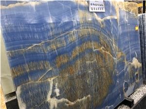 Polished Blue Ocean Onyx Wall&Floor Covering Slabs