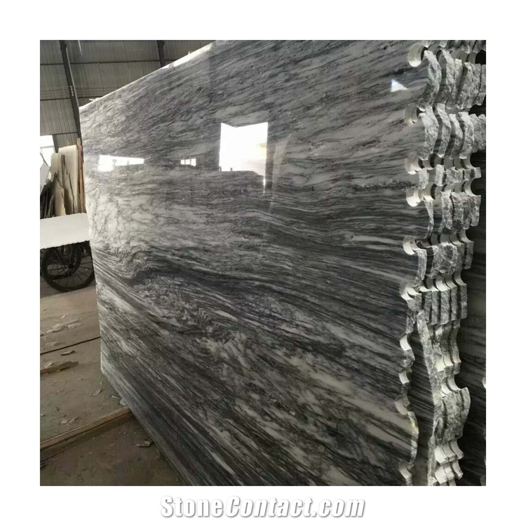 Arabescato Corchia Black Sea Grey Marble Tiles