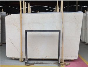 Beige Marble Slab Customized Tile for Coutertops