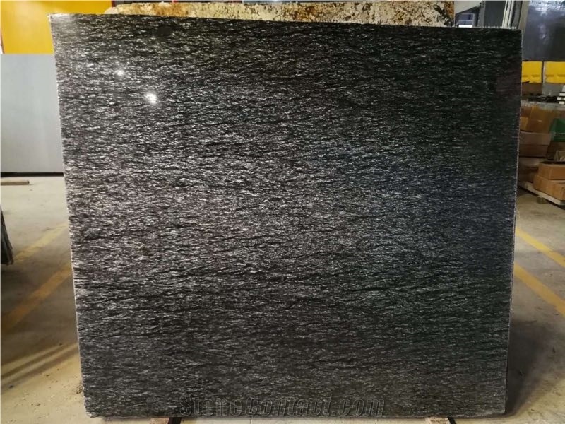 Diamond Meteor Black White Vein Granite Slab Tile