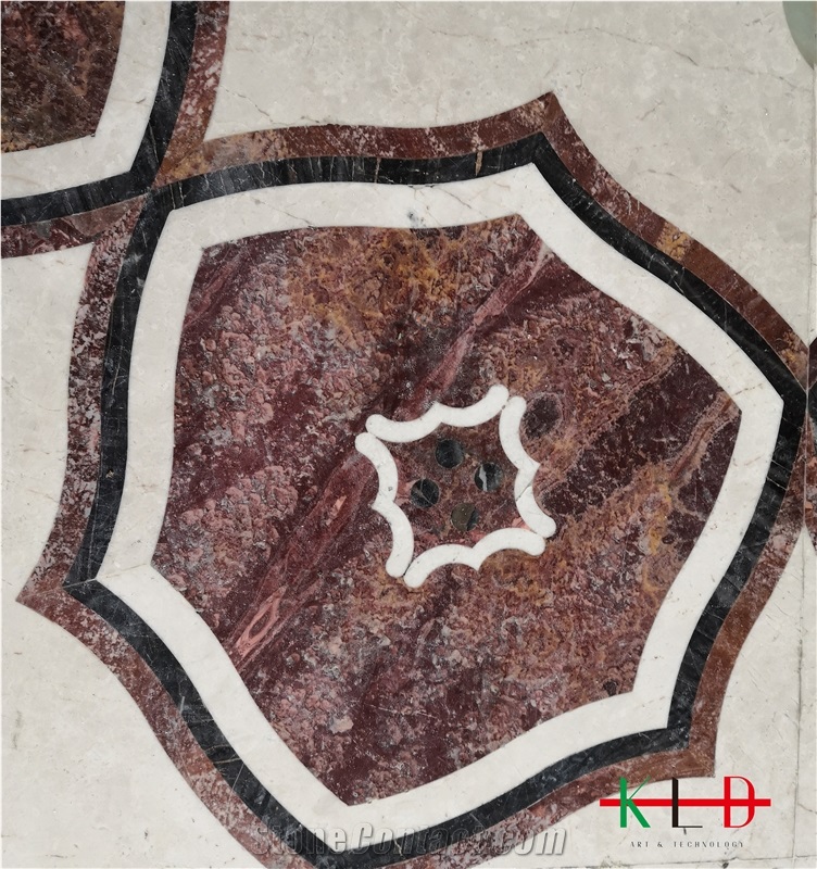 Flooring Tiles Marble Water Jet Cutting Medallions