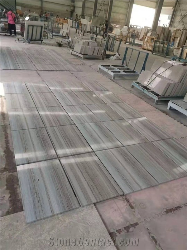 Palissandro White Crystal Wood Marble Project Tile