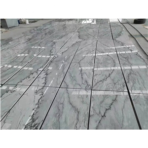 Polished Grey Marble Slab and Tiles