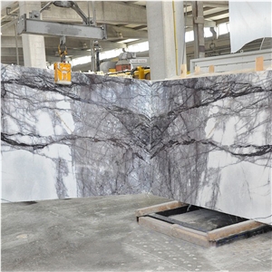 Polished Milas White Lilac Marble Slabs