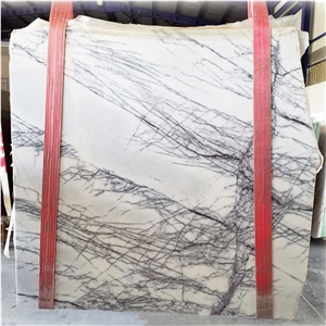 Polished Milas White Lilac Marble Slabs