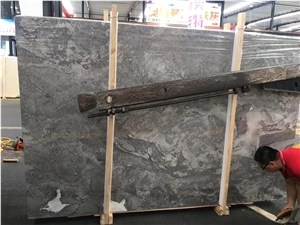 Polished Silver Sable Marble Slabs