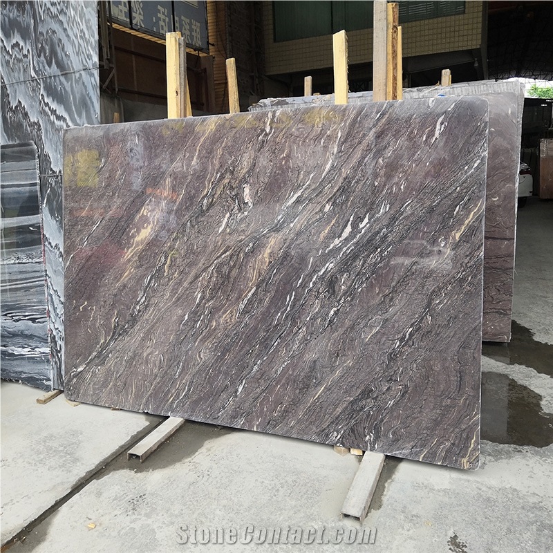 Purple Marble Slab Customized Tile for Coutertops from China