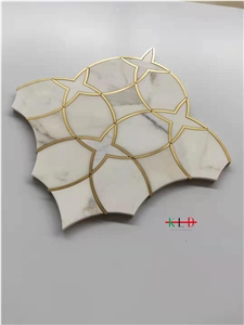 Water-Jet Metal Mosaic Design Bathroom Tiles