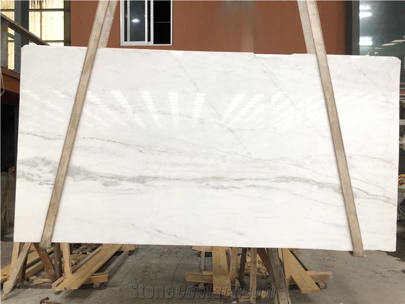 China Bianco Oro White Marble Slabs