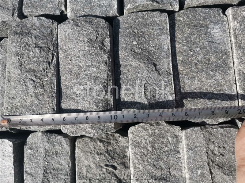 China Black Paver Stone Cubes for Exterior Pattern