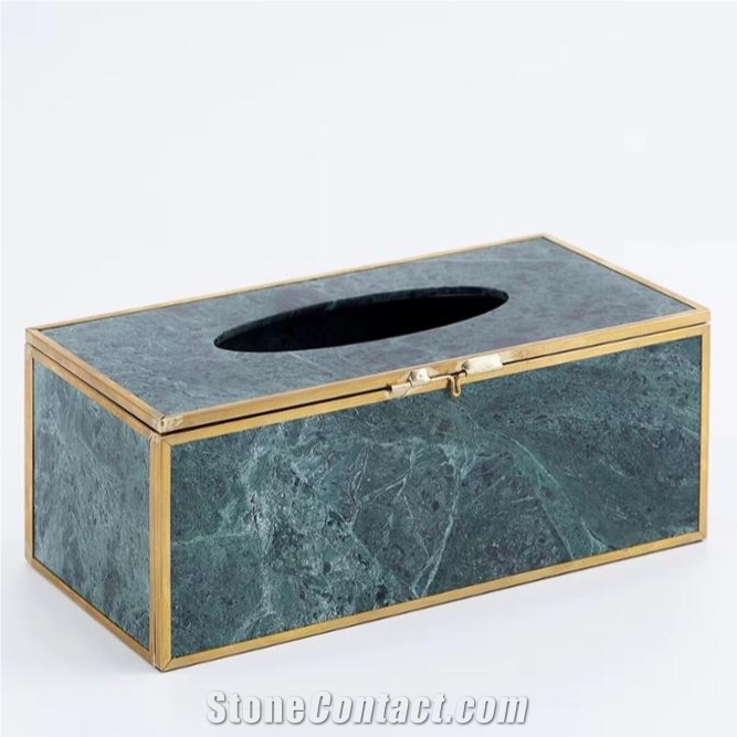 Fashionable Hot Sell White Marble Tissue Box