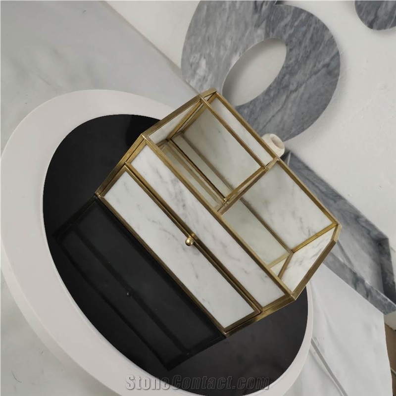 Luxurious Marble Jewelry Box Modern Design
