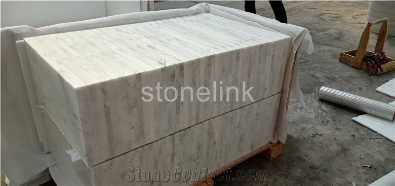 Volakas White Marble Tiles Polished