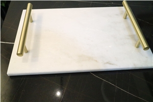 White Marble Rectangular Tray Crafts