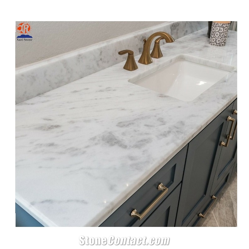 Namib Fantasy White Marble Bathroom Countertop