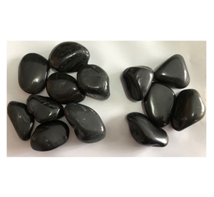 The Super Black Polished River Stone Pebbles