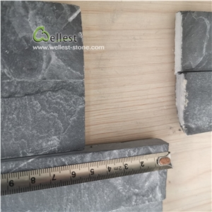 Riven Black Slate Thin Wall Ledge Stone Veneer