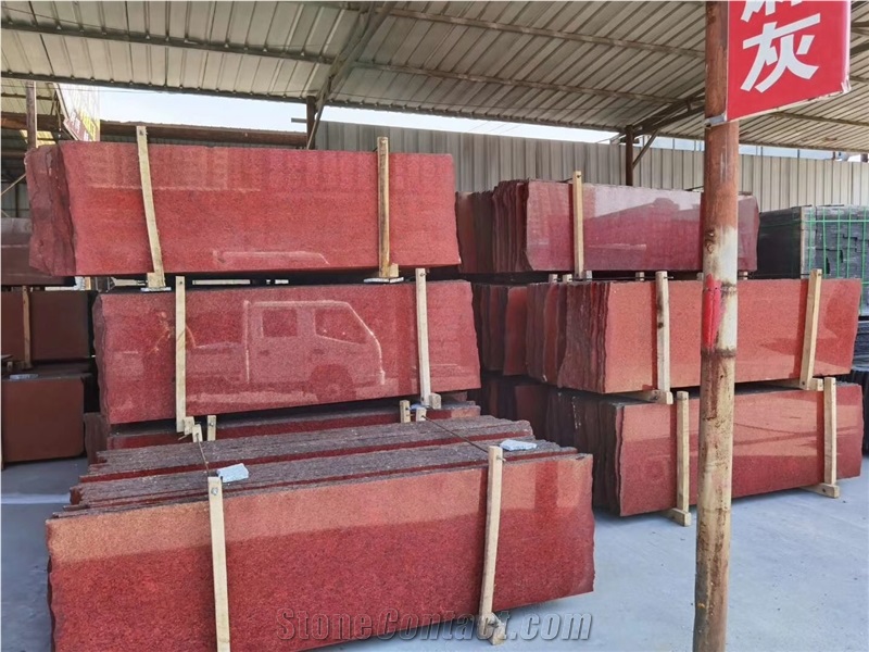 Chinese Cheap Granite Dyed Red