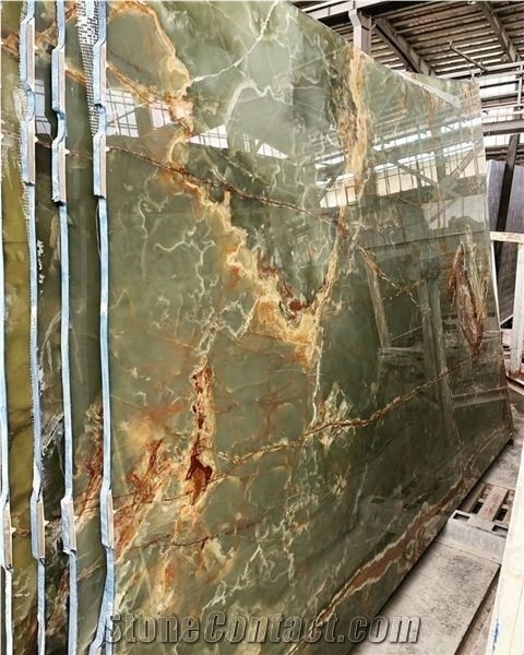 Iran Green Onyx Slabs