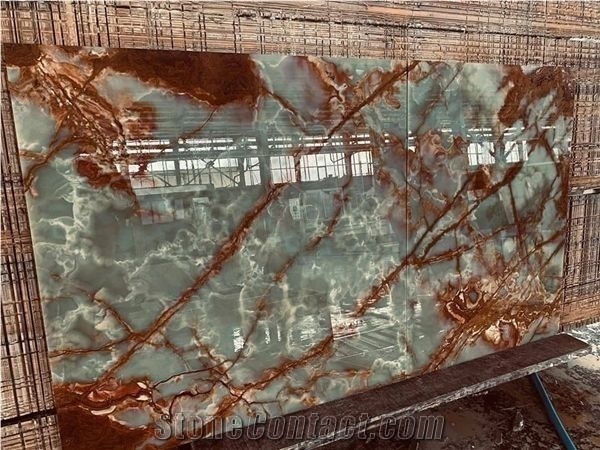 Iran Green Onyx Slabs