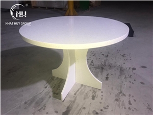 Platinum White Table Fabricator, Quartz Fabricate Furniture