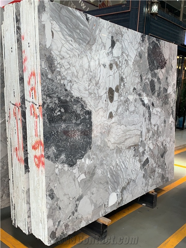 Copico Gray Oreo Grey Marble Slabs Olio Gris from China