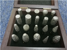 Cnc Machine Diamond Burrs Diamond Engraving Tools Bit Gemstone