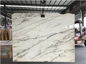 Blanc White Marble Bookmatch Calaccata Slabs&Tiles