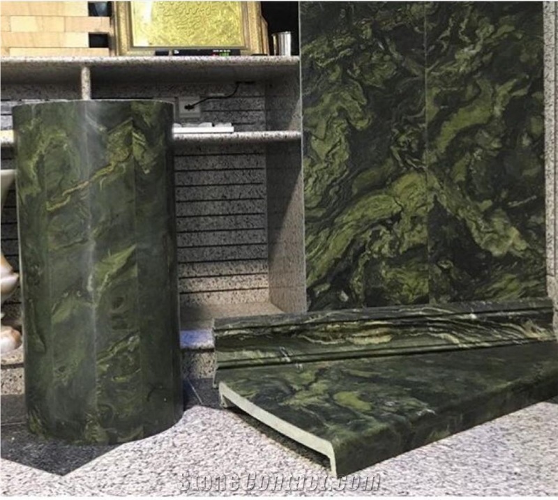 Green Birjand Granite Tile & Slab